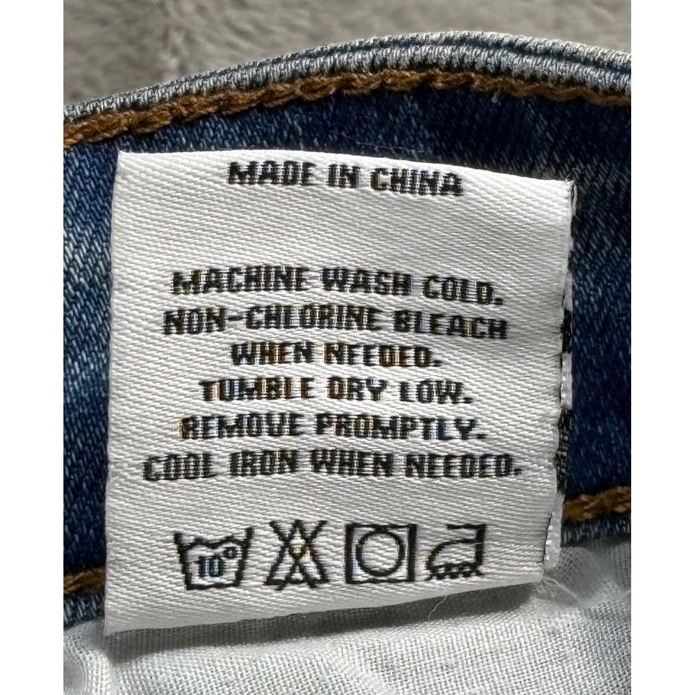 KDNK 1141411 Jeans Distressed Mens 32 Light Blue Ankle Zip Streetwear - Picture 7 of 12